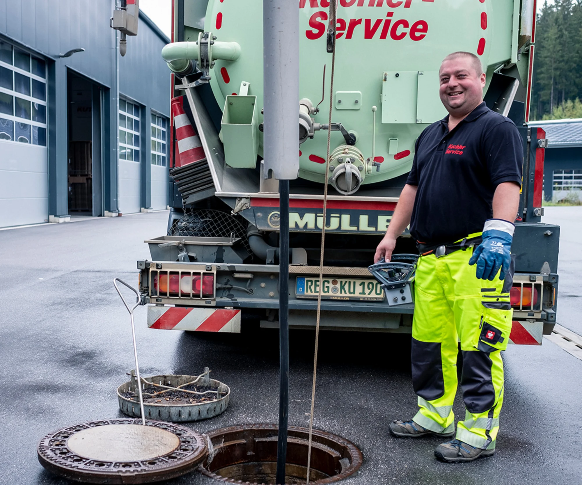Kanalreinigung Walderbach an Schächten und Leitungen